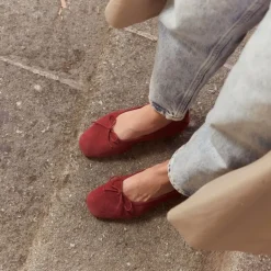 BALLERINES HARMONY CUIR VELOURS