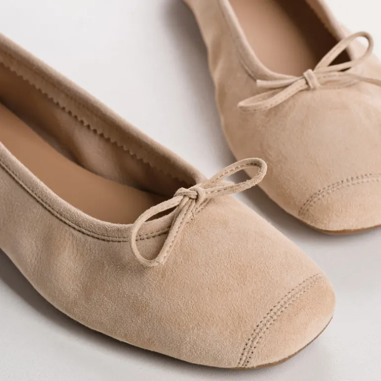 BALLERINES HARMONY CUIR VELOURS CC