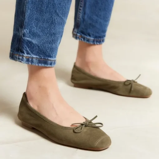 BALLERINES HARMONY CUIR VELOURS CC