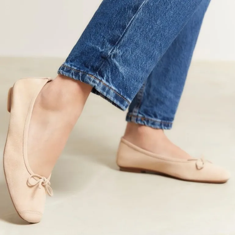 BALLERINES HARMONY CUIR VELOURS CC