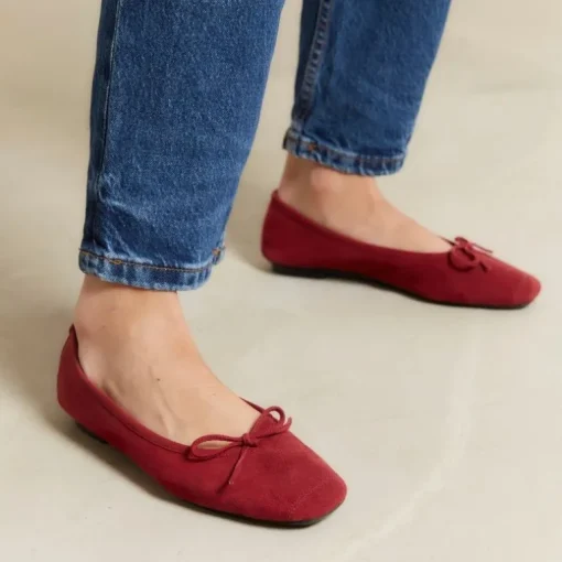 BALLERINES HARMONY CUIR VELOURS