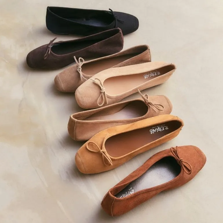 BALLERINES HARMONY CUIR VELOURS CC