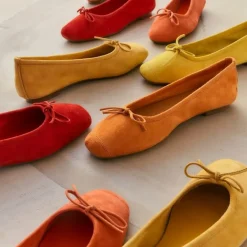 BALLERINES HARMONY CUIR VELOURS CC