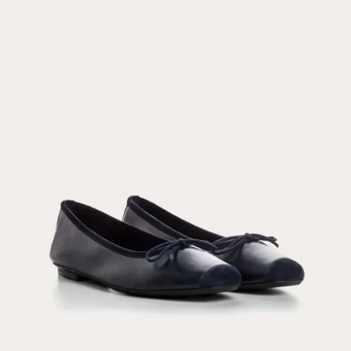 BALLERINES HARMONY CUIR/CUIR VELOURS CC
