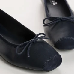 BALLERINES HARMONY CUIR/CUIR VELOURS CC
