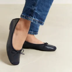 BALLERINES HARMONY CUIR/CUIR VELOURS CC