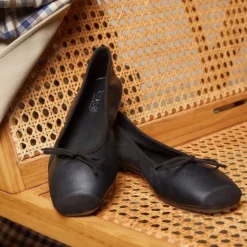 BALLERINES HARMONY CUIR/CUIR VELOURS CC