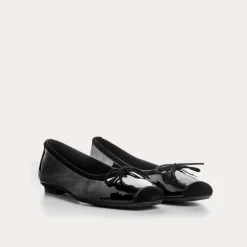 BALLERINES HARMONY VERNIS/CUIR VELOURS CC