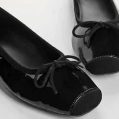 BALLERINES HARMONY VERNIS/CUIR VELOURS CC
