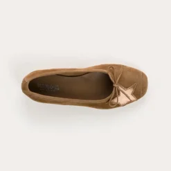 BALLERINES HELLO CUIR VELOURS/ECLAT