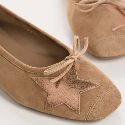 BALLERINES HELLO CUIR VELOURS/ECLAT