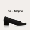 BALLERINES KEFIR CUIR VELOURS/SILK