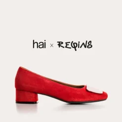 BALLERINES KEFIR CUIR VELOURS/SILK