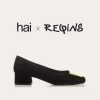 BALLERINES KEFIR CUIR VELOURS/SILK