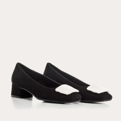 BALLERINES KEFIR CUIR VELOURS/SILK