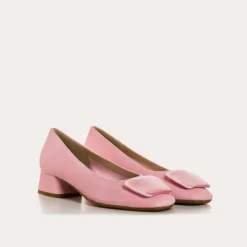BALLERINES KEFIR CUIR VELOURS/SILK