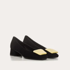 BALLERINES KEFIR CUIR VELOURS/SILK