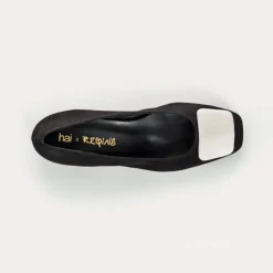 BALLERINES KEFIR CUIR VELOURS/SILK