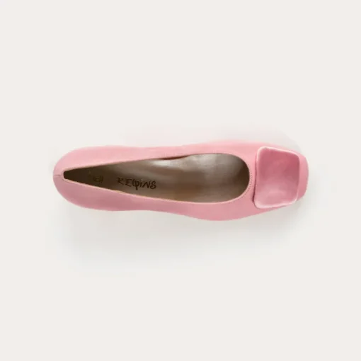 BALLERINES KEFIR CUIR VELOURS/SILK