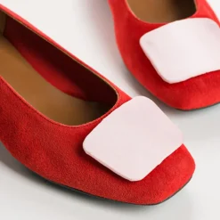 BALLERINES KEFIR CUIR VELOURS/SILK