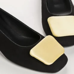 BALLERINES KEFIR CUIR VELOURS/SILK