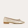 BALLERINES TRAVIATA CUIR METALLISE