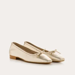 BALLERINES TRAVIATA CUIR METALLISE