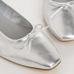 BALLERINES TRAVIATA CUIR METALLISE