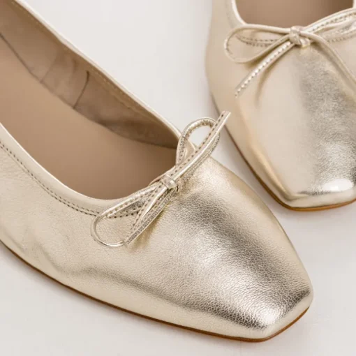 BALLERINES TRAVIATA CUIR METALLISE