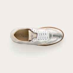 BASKETS ATHENA CUIR METALLISE