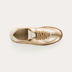 BASKETS ATHENA CUIR METALLISE