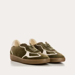 BASKETS ATHENA CUIR VELOURS