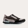 BASKETS ELECTRA MIX CUIR VELOURS