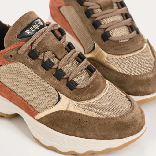 BASKETS FOSTER CUIR