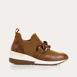 BASKETS IROKO CROCHET LAME