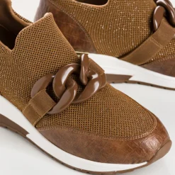 BASKETS IROKO CROCHET LAME