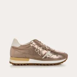 BASKETS MANIA CUIR METALLISE