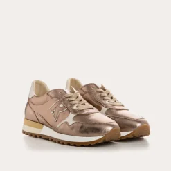 BASKETS MANIA CUIR METALLISE