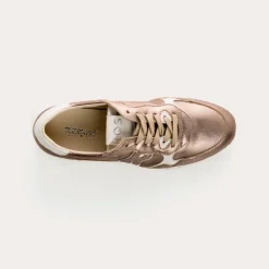 BASKETS MANIA CUIR METALLISE