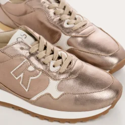 BASKETS MANIA CUIR METALLISE