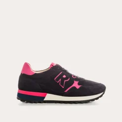 BASKETS MANIA CUIR VELOURS