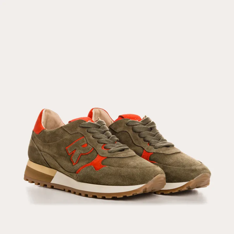 BASKETS MANIA CUIR VELOURS