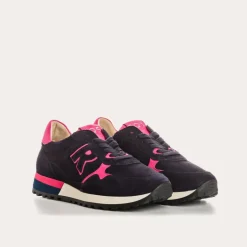BASKETS MANIA CUIR VELOURS