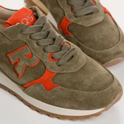 BASKETS MANIA CUIR VELOURS