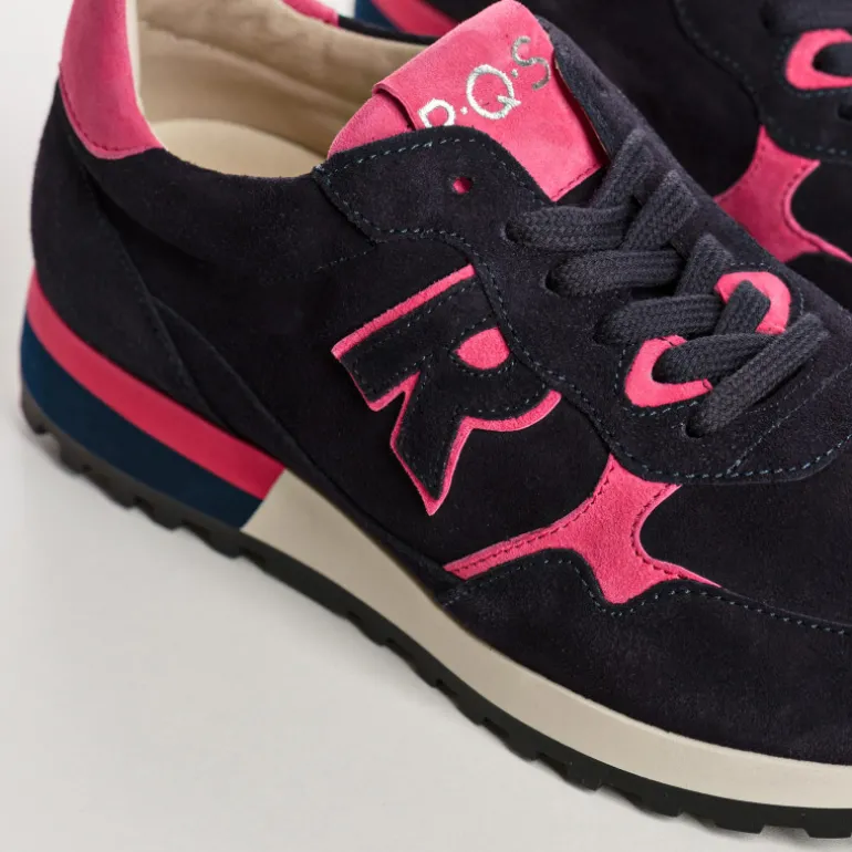 BASKETS MANIA CUIR VELOURS