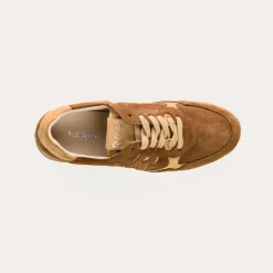 BASKETS MANIA CUIR VELOURS