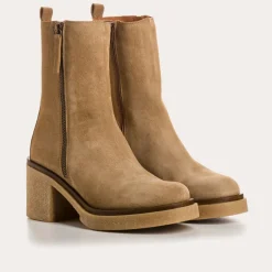 BOOTS A TALONS FALLON CUIR VELOURS