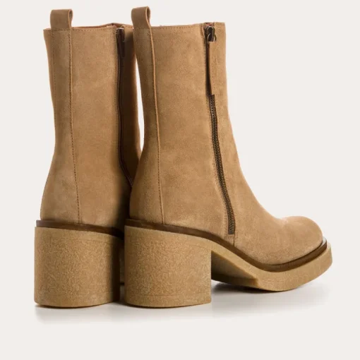 BOOTS A TALONS FALLON CUIR VELOURS