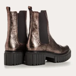 BOOTS BASEA CUIR METALLISE