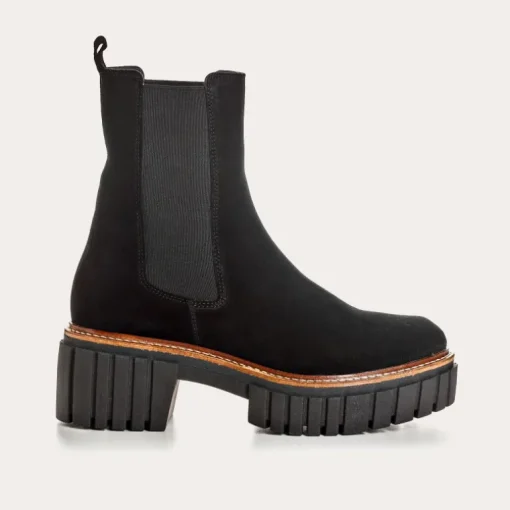BOOTS BASEA CUIR VELOURS